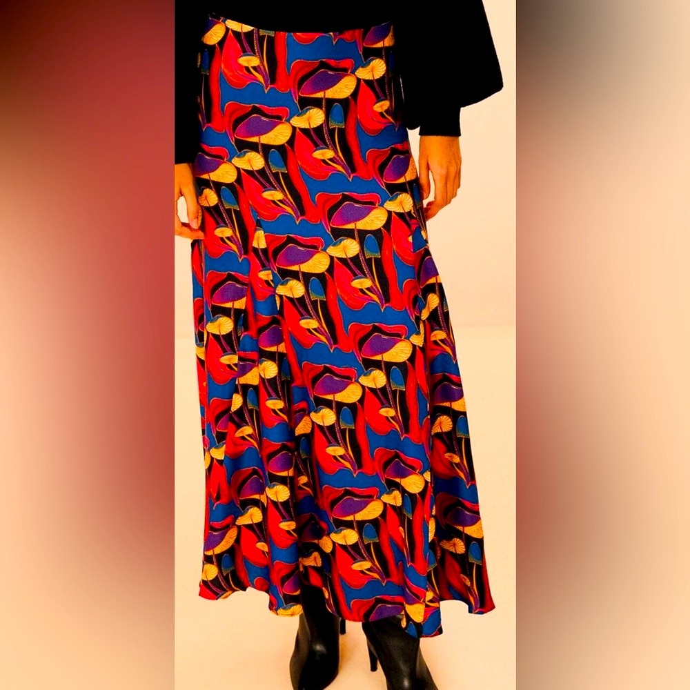 Farm Rio Wild Mushroom Maxi Skirt
